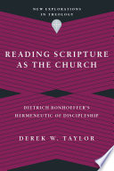 Reading Scripture as the Church Book