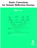 Static Corrections for Seismic Reflection Surveys