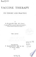 Vaccine Therapy  Its Theory and Practice