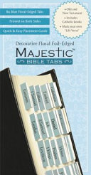 Majestic Floral Edged Bible Tabs Book