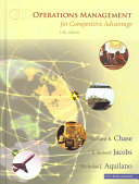 Cover of Operations Management For Competitive Advantage