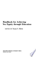 Handbook for Achieving Sex Equity Through Education