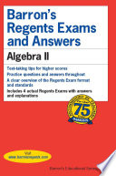 Barron s Regents Exams and Answers  Algebra II