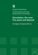 HC 369 - Devolution: The Next Five Years and Beyond