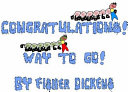Congratulations! Way to Go!
