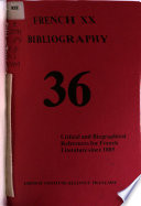 French XX Bibliography