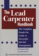 The Lead Carpenter Handbook Book