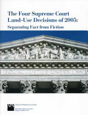 The Four Supreme Court Land use Decisions of 2005 Book PDF