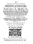 Maandelijkse Nederlandsche Mercurius
