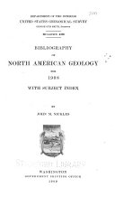 Bibliography of North American Geology for 1908 with Subject Index