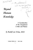Beyond Human Knowledge Book