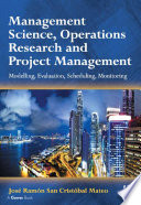 Management Science  Operations Research and Project Management Book PDF