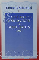 Experiential Foundations of Rorschach's Test Pdf/ePub eBook
