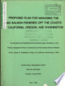 Salmon Fisheries Management  1983 Proposed Plan  WA OR CA 