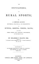 An Encyclopaedia of Rural Sports