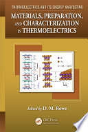 Thermoelectrics and its Energy Harvesting  2 Volume Set