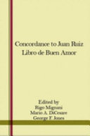 A Concordance to Juan Ruiz Libro de Buen Amor