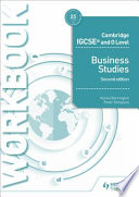 Cambridge Igcse and O Level Business Studies Workbook 2nd Edition