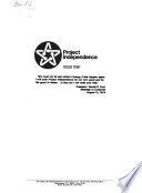 Project Independence Book