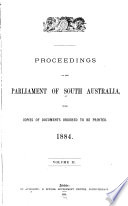 Proceedings of the Parliament of South Australia Book