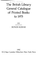 The British Library General Catalogue Of Printed Books To 1975
