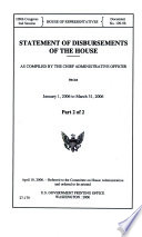 Statement of Disbursements of the House