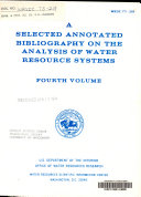 A Selected Annotated Bibliography on the Analysis of Water Resource Systems