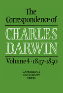 The Correspondence of Charles Darwin  Volume 4  1847 1850