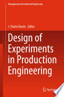 Design of Experiments in Production Engineering Book