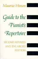 Guide to the Pianist's Repertoire, third edition Pdf/ePub eBook