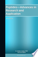 Peptides   Advances in Research and Application  2012 Edition Book