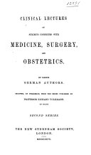 Clinical Lectures on Subjects Connected with Medicine, Surgery, and Obstetrics