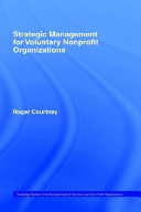 Strategic Management for Voluntary Nonprofit Organizations