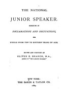 The National Junior Speaker