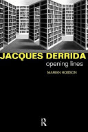 Jacques Derrida: Opening Lines