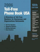 Toll-Free Phone Book USA 2006