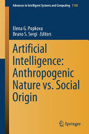 Artificial Intelligence  Anthropogenic Nature vs  Social Origin