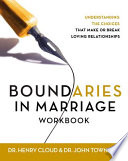 Boundaries in Marriage Workbook Book