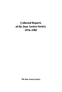 Collected Reports of the Jane Austen Society 1976-1985