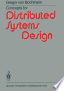 Concepts for Distributed Systems Design Book