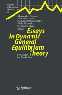 Essays in Dynamic General Equilibrium Theory Pdf/ePub eBook