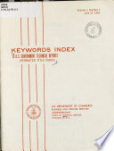 Keywords Index to U S  Government Technical Reports