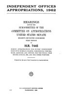 Independent Offices Appropriations  1962