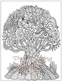 Tree Coloring Book For Adult