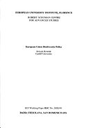European Union Biodiversity Policy