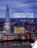 Mayson French And Ryan On Company Law