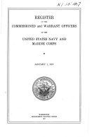 Register of the Commissioned and Warrant Officers of the United States Navy and Marine Corps