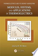 Modules  Systems  and Applications in Thermoelectrics Book