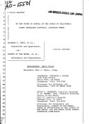 California  Court of Appeal  1st Appellate District   Records and Briefs
