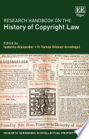 Research Handbook on the History of Copyright Law Book